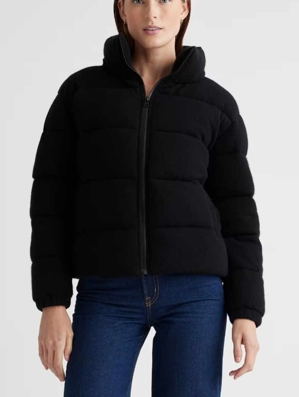 Quince Womens Black Mongolian Cashmere Puffer Jacket Size Small NWT $400